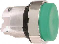 Schneider Electric - 22mm Mount Hole, Extended Straight, Pushbutton Switch Only - Round, Green Pushbutton, Nonilluminated, Momentary (MO) - Exact Tool & Supply