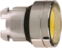 Schneider Electric - 22mm Mount Hole, Recessed, Pushbutton Switch Only - Round, Yellow Pushbutton, Nonilluminated, Momentary (MO) - Exact Tool & Supply