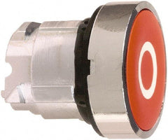 Schneider Electric - 22mm Mount Hole, Flush, Pushbutton Switch Only - Round, Red Pushbutton, Nonilluminated, Momentary (MO) - Exact Tool & Supply