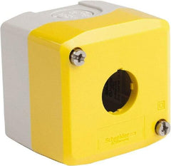 Schneider Electric - 1 Hole, 22mm Hole Diameter, Polycarbonate Pushbutton Switch Enclosure - 13, 4X NEMA Rated - Exact Tool & Supply