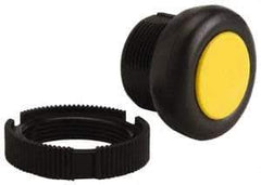 Square D - Pushbutton Switch Head - Yellow, Round Button - Exact Tool & Supply