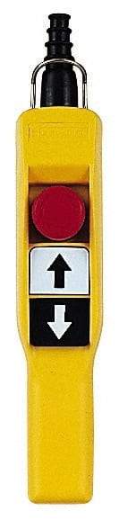 Schneider Electric - 3 Operator, Pushbutton Pendant Control Station - Emergency Stop (Legend) - Exact Tool & Supply