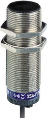 Telemecanique Sensors - PNP, NC, 10mm Detection, Cylinder, Inductive Proximity Sensor - 3 Wires, IP67, 12 to 48 VDC, M30x1.5 Thread, 81mm Long - Exact Tool & Supply