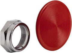 Schneider Electric - Extended Mushroom Head Pushbutton Switch 2-1/4" Snap-In Knob - Red, Round Button, Nonilluminated - Exact Tool & Supply