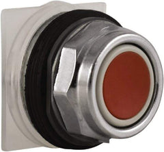 Schneider Electric - 30mm Mount Hole, Extended Straight, Pushbutton Switch Only - Round, Red Pushbutton, Momentary (MO), Weatherproof, Dust and Oil Resistant - Exact Tool & Supply