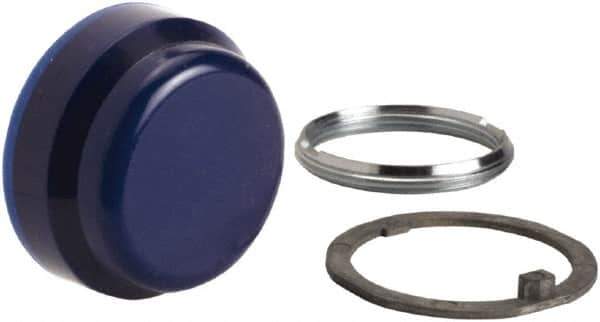 Schneider Electric - Pushbutton Switch Boot - Blue, Round Button, Nonilluminated - Exact Tool & Supply