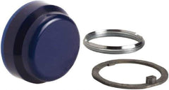 Schneider Electric - Pushbutton Switch Boot - Blue, Round Button, Nonilluminated - Exact Tool & Supply