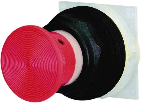 Schneider Electric - 30mm Mount Hole, Extended Straight, Pushbutton Switch Only - Red Pushbutton, Momentary (MO) - Exact Tool & Supply