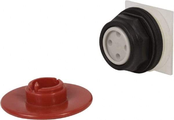 Schneider Electric - 30mm Mount Hole, Extended Straight, Pushbutton Switch Only - Red Pushbutton, Momentary (MO) - Exact Tool & Supply
