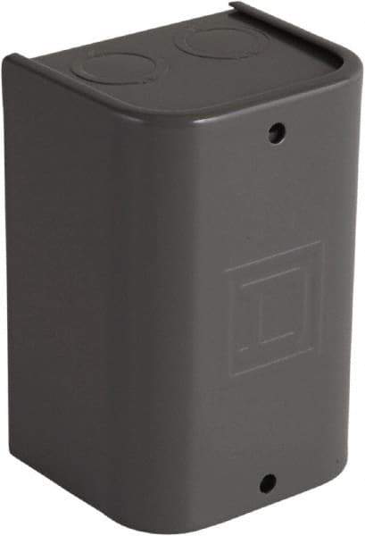 Square D - Steel Power Relay Enclosure Screw Cover - NEMA 1, 92mm Wide x 134.11 mm High x 84mm Deep - Exact Tool & Supply