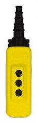 Square D - 3 Hole, 22mm Hole Diameter, Polypropylene Pushbutton Switch Enclosure - Exact Tool & Supply