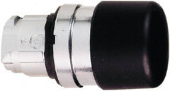 Schneider Electric - 22mm Mount Hole, Extended Mushroom Head, Pushbutton Switch Only - Round, Black Pushbutton, Nonilluminated, Momentary (MO) - Exact Tool & Supply