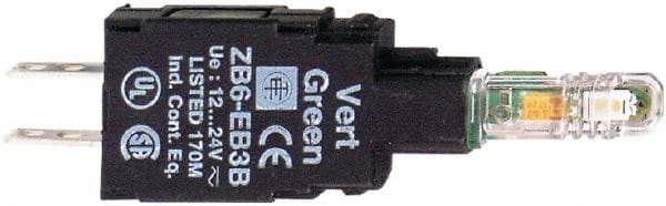 Schneider Electric - 48-120 VAC Red Lens LED Indicating Light - Quick Connect Connector, Shock Resistant, Vibration Resistant - Exact Tool & Supply