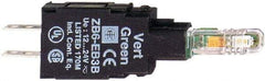 Schneider Electric - 48-120 VAC Red Lens LED Indicating Light - Quick Connect Connector, Shock Resistant, Vibration Resistant - Exact Tool & Supply