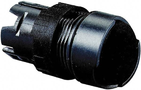 Schneider Electric - 16mm Mount Hole, Flush, Pushbutton Switch Only - Round, Black Pushbutton, Nonilluminated, Momentary (MO), Vibration Resistant - Exact Tool & Supply