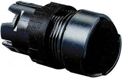 Schneider Electric - 16mm Mount Hole, Flush, Pushbutton Switch Only - Round, Black Pushbutton, Nonilluminated, Momentary (MO), Vibration Resistant - Exact Tool & Supply