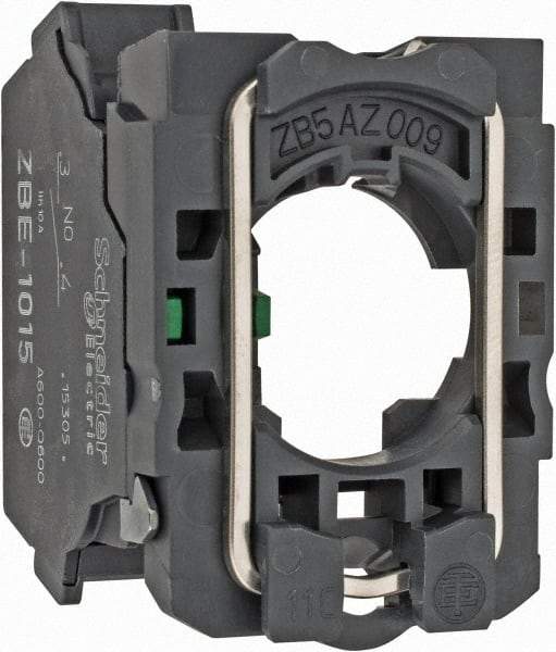 Schneider Electric - Electrical Switch Contact Block - Spring Clamp Terminal, For Use with XB5 - Exact Tool & Supply