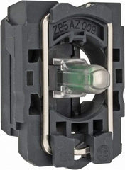 Schneider Electric - 12 V Green Lens LED Indicating Light - Screw Clamp Connector, Vibration Resistant - Exact Tool & Supply