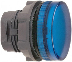 Schneider Electric - Round Pilot and Indicator Light Lens - Blue - Exact Tool & Supply