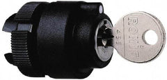 Schneider Electric - 22mm Mount Hole, 2 Position, Key Operated, Selector Switch Only - Black, Maintained (MA), Shock and Vibration Resistant - Exact Tool & Supply