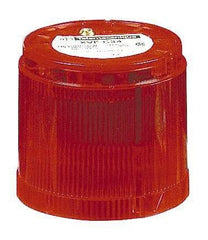 Schneider Electric - 120 VAC, Flash Discharge Tube, Red, Strobe Light - 70mm Diameter, IP40, IP42 Ingress Rating, Base Mount - Exact Tool & Supply