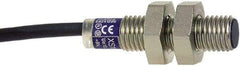 Telemecanique Sensors - PNP, 2.5mm Detection, Cylinder, Inductive Proximity Sensor - 3 Wires, IP67, 12 VDC, 12 VDC, 24 VDC, M8x1 Thread, 33mm Long - Exact Tool & Supply