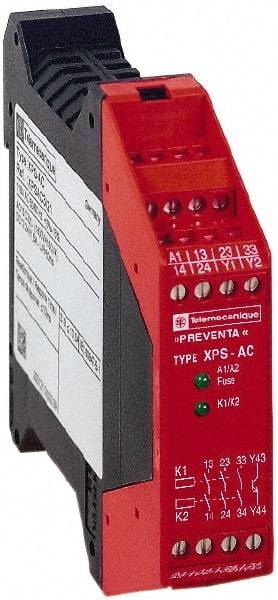 Schneider Electric - 115 VAC, 7 VA Power Rating, Electromechanical & Solid State Screw Clamp General Purpose Relay - 6 Amp at 115 VAC, 22.5mm Wide x 99mm High x 114mm Deep - Exact Tool & Supply