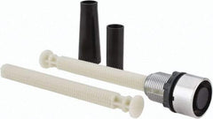 Schneider Electric - 22mm Mount Hole, Flush, Pushbutton Switch Only - Round, Black Pushbutton, Nonilluminated - Exact Tool & Supply