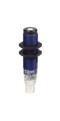 Telemecanique Sensors - PNP, 102 to 1000mm Detection, Cylinder, Ultrasonic Proximity Sensor - IP67, 12 VDC, 15 VDC, 12 VDC, 15 VDC, 24 VDC, 3.06 Inch Long x 0.709 Inch Wide - Exact Tool & Supply
