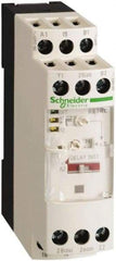 Schneider Electric - 300 hr Delay, Single Range 2CO Time Delay Relay - 8 Contact Amp, 110 to 240 VAC, 24 VAC, 24 VDC, 42 to 48 VAC & 42 to 48 VDC - Exact Tool & Supply