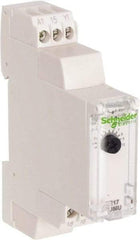 Schneider Electric - 100 hr Delay, Multiple Range SPDT Time Delay Relay - 8 Contact Amp, 24 VDC & 24 to 240 VAC, Selector Switch - Exact Tool & Supply