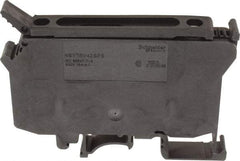Schneider Electric - 1 Pole, 500 Volt, 10 Amp, -40 to 266°F, DIN Rail Mount, Polyamide Fused Terminal Block - 3 Contacts, 1/2 to 16mm Compatibility, 60-1/2mm High - Exact Tool & Supply