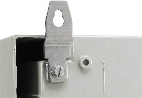 Schneider Electric - Electrical Enclosure Stainless Steel Wall Mount Lug - For Use with PLM3025-108 Wall Mounting Enclosure, RoHS Compliant, Includes Mounting Hardware - Exact Tool & Supply