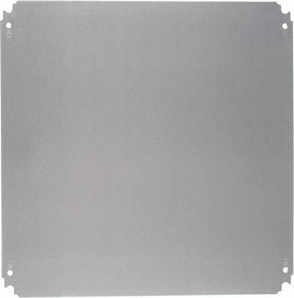 Schneider Electric - Electrical Enclosure Steel Mounting Plate - For Use with 800 (H) x 800 (W) Floor Standing Enclosure, RoHS Compliant, Includes Mounting Hardware & Mounting Plate - Exact Tool & Supply