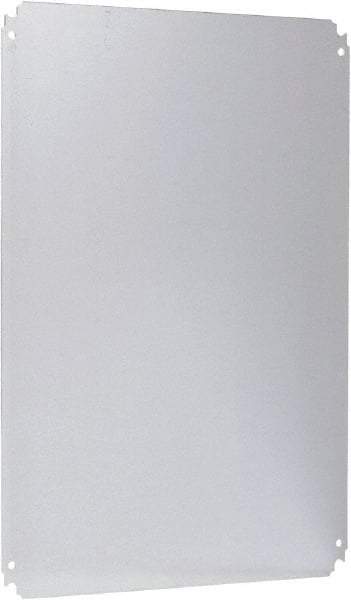 Schneider Electric - Electrical Enclosure Steel Mounting Plate - For Use with 700 (H) x 500 (W) Floor Standing Enclosure, RoHS Compliant, Includes Mounting Hardware & Mounting Plate - Exact Tool & Supply