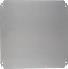 Schneider Electric - Electrical Enclosure Steel Mounting Plate - For Use with 500 (H) x 500 (W) Floor Standing Enclosure, RoHS Compliant, Includes Mounting Hardware & Mounting Plate - Exact Tool & Supply