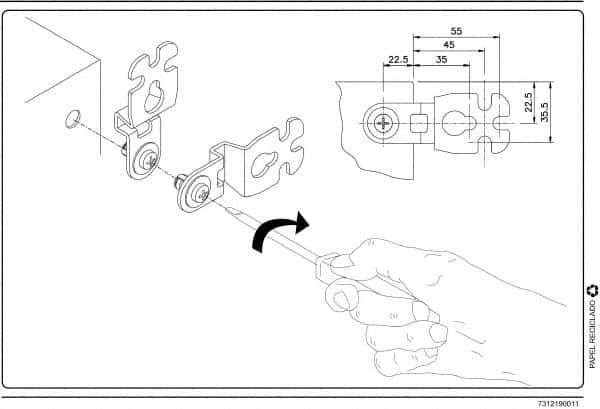 Schneider Electric - Electrical Enclosure Steel Wall Mount Lug - For Use with CRNG Wall Mounting Steel Enclosure/S3D Wall Mounting Steel Enclosure, RoHS Compliant, Includes Mounting Screw & Pre-Mounted Sealing Gasket - Exact Tool & Supply