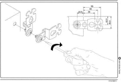 Schneider Electric - Electrical Enclosure Steel Wall Mount Lug - For Use with CRNG Wall Mounting Steel Enclosure/S3D Wall Mounting Steel Enclosure, RoHS Compliant, Includes Mounting Screw & Pre-Mounted Sealing Gasket - Exact Tool & Supply