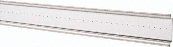 Schneider Electric - 2m Long x 0.3 Inch Wide x 1.4 Inch High x Steel DIN Rail - 0.04 Inch Thick - Exact Tool & Supply