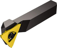 Sandvik Coromant - QS, External, Right Hand, 1/4" Max Depth of Cut, Indexable Grooving Tool Holder - N123T3-0150-CM Insert Compatibility, 5/8" Shank Height, 5/8" Shank Width, 2-3/4" OAL - Exact Tool & Supply