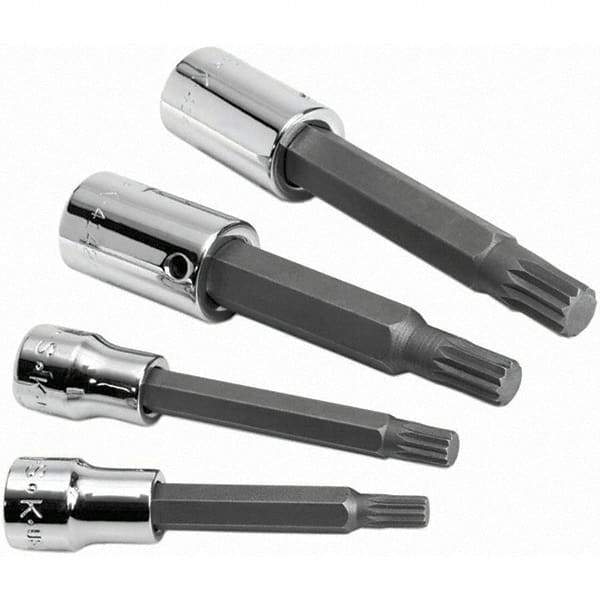 SK - 4 Piece 3/8 & 1/2" Drive Metric Triple Square Bit Socket Set - Exact Tool & Supply