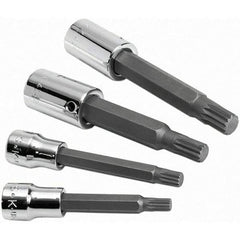 SK - 4 Piece 3/8 & 1/2" Drive Metric Triple Square Bit Socket Set - Exact Tool & Supply