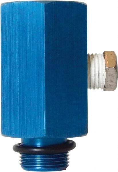 Parker - 1/2 NPT Air Compressor Vacuum Pump to Filter Adapter - 2.44" High, Use with Welch Pump Models #1400, 1405 - Exact Tool & Supply