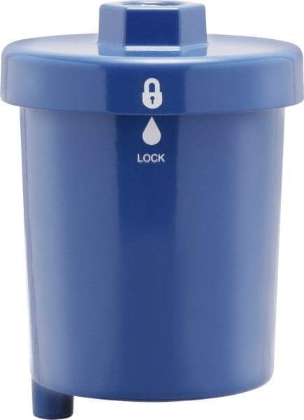 Parker - 3/4 NPT Air Compressor Exhaust Filter - 9 CFM, 15 psi, 3.95" Diam x 5.13" High, Use with Welch Pump Models #1402, 8912, 8917 - Exact Tool & Supply