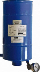 Parker - 1-1/2 NPT Air Compressor Exhaust Filter - 43 CFM, 15 psi, 7.4" Diam x 15" High, Use with Welch Pump Models #1374 - Exact Tool & Supply