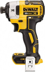 DeWALT - 20 Volt, 1/4" Drive, 20, 125, 152 Ft/Lb Torque, Cordless Impact Driver - 1000, 2800, 3250 RPM, Lithium-Ion, Bare Tool - Exact Tool & Supply