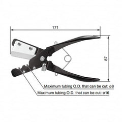 SMC PNEUMATICS - Pipe & Tube Cutters Type: Tube Cutter Maximum Pipe Capacity (mm): 16 - Exact Tool & Supply