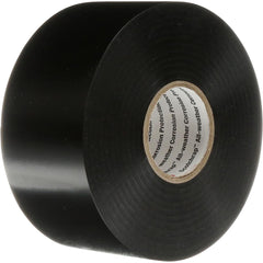 3M - Electrical Tape; Width (Inch): 1-1/2 ; Length Range: 48" and Longer ; Color: Black ; Material Type: Vinyl ; Length (Feet): 100 ; Thickness (mil): 10 - Exact Tool & Supply