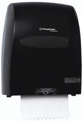 Kimberly-Clark Professional - Hands Free, Plastic Paper Towel Roll Cabinet - 16.13" High x 12.63" Wide x 10-1/4" Deep, 1 Roll with Stub 8", Smoke (Color) - Exact Tool & Supply