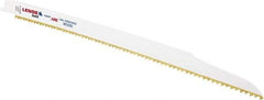 Lenox - 12" Long x 3/4" Thick, Bi-Metal Reciprocating Saw Blade - Tapered Profile, 6 TPI, Toothed Edge, Universal Shank - Exact Tool & Supply